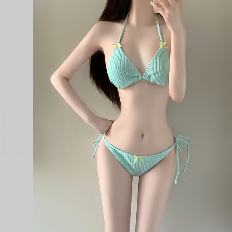 Bath - Damski zestaw bikini z długim rękawem