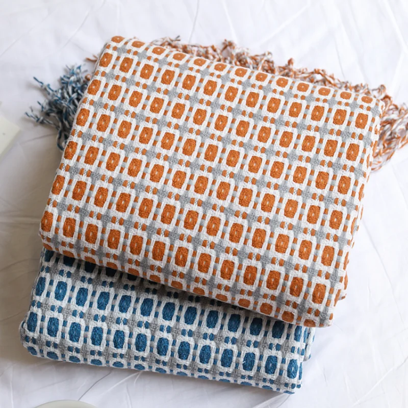 Koc z geometrycznym wzorem żak – Boho Throw Blanket Fringe recenzja i cena