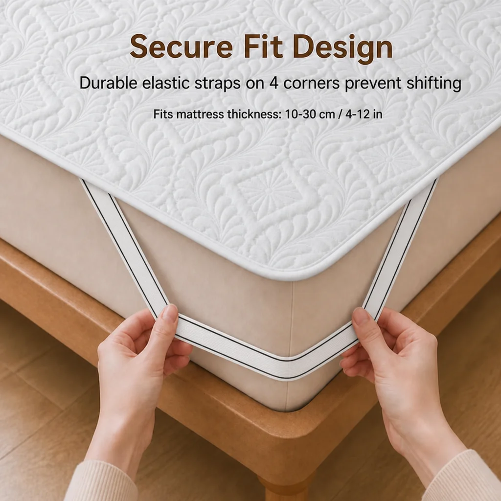 1 sztuka – wielokolorowa, elas – Waterproof Mattress Protector Breathable recenzja i cena